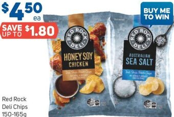 Foodland Red Rock Deli Chips 150-165g offer