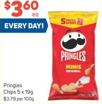 Foodland Pringles Chips 5 x 19g offer