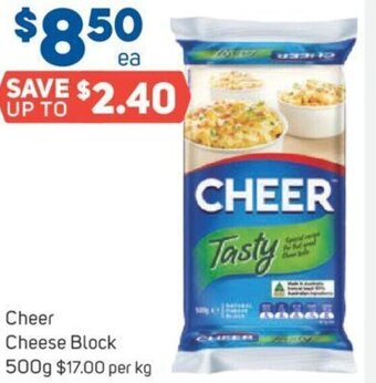 Foodland Cheer Cheese Block 500g offer