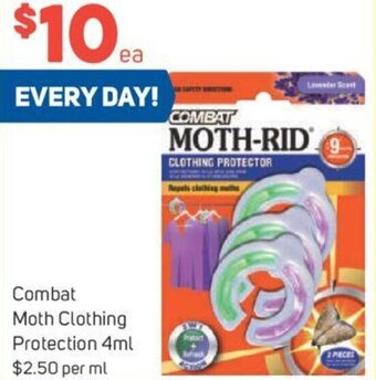 Combat Moth Clothing Protection 4ml