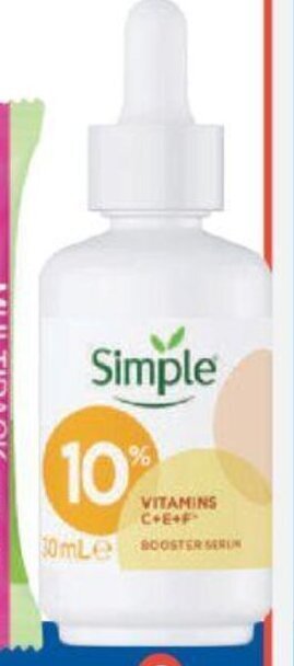 Foodland Simple Booster Serum 30ml offer
