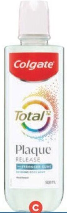 Foodland Colgate Total Plaque Mouthwash 500ml offer