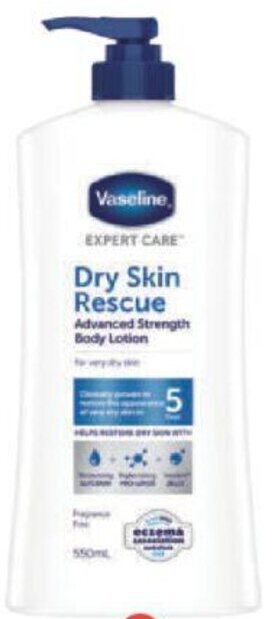 Foodland Vaseline Expert Care Body Lotion 550ml offer