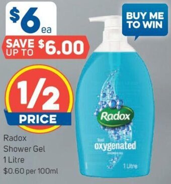 Radox Shower Gel 1 Litre