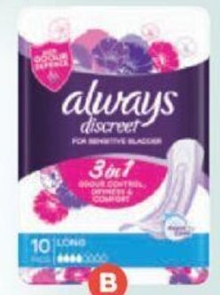 Always Discreet Pads 6-20s