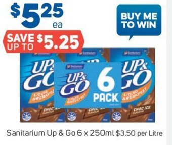 Foodland Sanitarium Up & Go 6 x 250ml offer