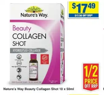 My Chemist Nature's Way Beauty Collagen Shot 10x50ml offer