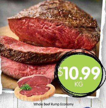 Spudshed Whole Beef Rump Economy offer