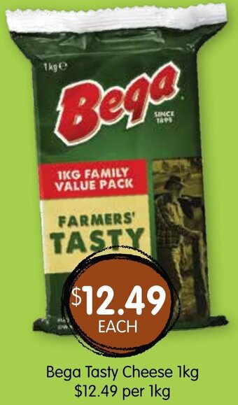 Spudshed Bega Tasty Cheese 1kg offer