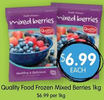 Quality Food Frozen Mixed Berries 1kg