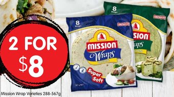 Spudshed Mission Wrap Varieties 288-567g offer