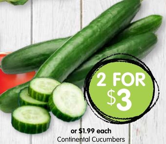 Spudshed Continental Cucumbers offer