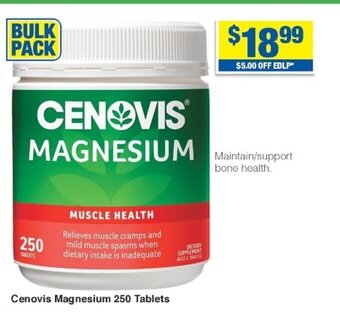 My Chemist Cenovis Magnesium 250 Tablets offer
