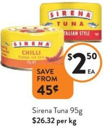 Sirena Tuna 95g