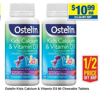 Ostelin Kids Calcium & Vitamin D3 90 Chewable Tablets