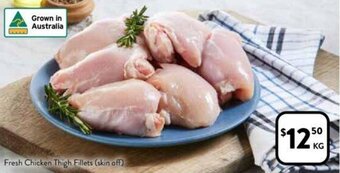 Foodworks Fresh Chicken Thigh Fillets (skin off) offer