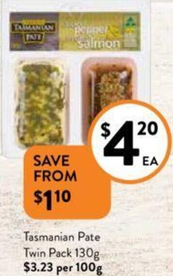 Foodworks Tasmanian Pate Twin Pack 130g offer