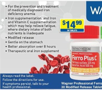 My Chemist Wagner Professional Ferro Plus C offer