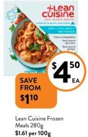 Foodworks Lean Cuisine Frozen Meals 280g offer