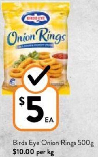 Birds Eye Onion Rings 500g