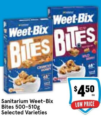 IGA Sanitarium Weet-Bix Bites 500-510g offer
