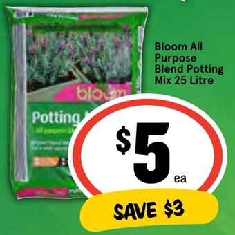 IGA Bloom All Purpose Blend Potting Mix 25 Litre offer