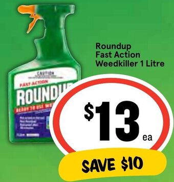 Roundup Fast Action Weedkiller 1 Litre