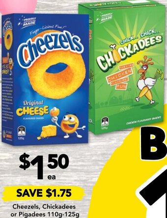 Drakes Cheezels, Chickadees or Pigadees 110g-125g offer