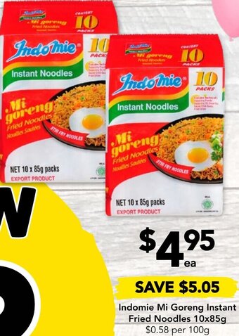 Indomie Mi Goreng Instant Fried Noodles 10x85g