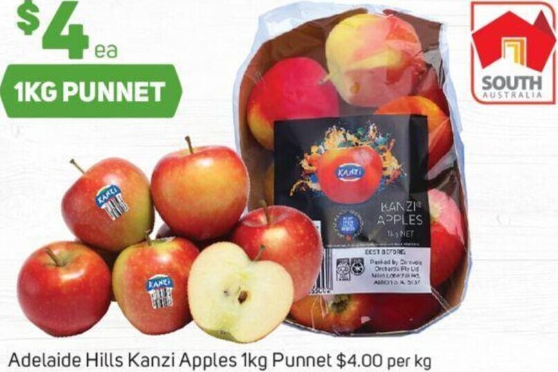 Adelaide Hills Kanzi Apples 1kg offer at Foodland