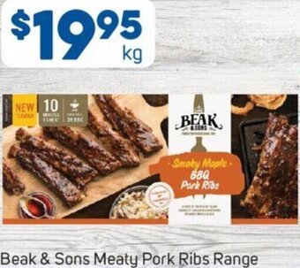 Foodland Beak & Sons Meaty Pork Ribs Range offer