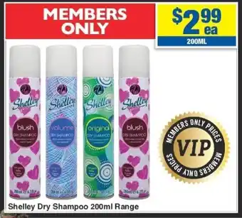 My Chemist Shelley Dry Shampoo 200ml Range offer