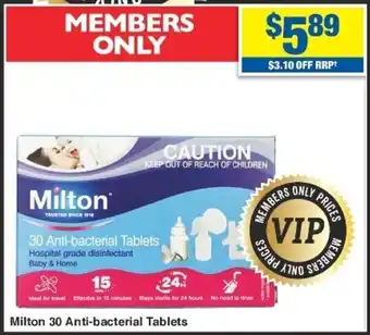 My Chemist Milton 30 Anti-Bacterial Tablets offer