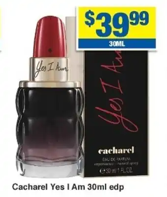 My Chemist Cacharel Yes I Am 30ml edp offer