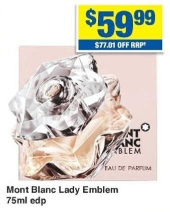 My Chemist Mont Blanc Lady Emblem 75ml edp offer