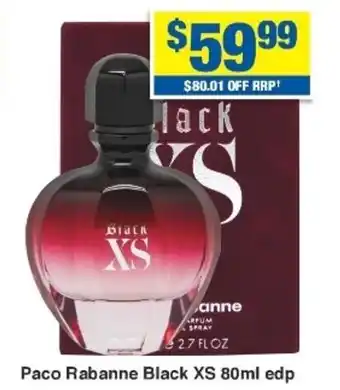 My Chemist Paco Rabanne Black XS 100ml edp offer