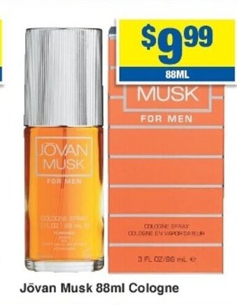 My Chemist Jõvan Musk 88ml Cologne offer