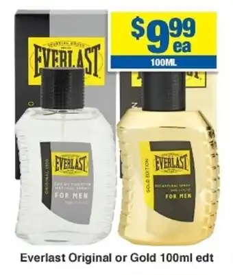 My Chemist Everlast Original or Gold 100ml edt offer