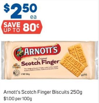Foodland Arnott's Scotch Finger Biscuits 250g offer