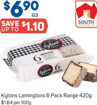 Foodland Kytons Lamingtons 6 Pack Range 420g offer