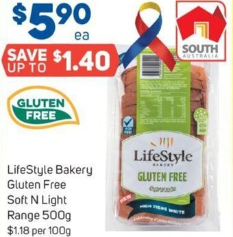 Foodland LifeStyle Bakery Gluten Free Soft N Light Range 500g= offer