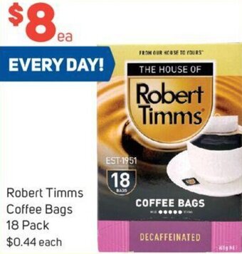 Foodland Robert Timms Coffee Bags 18 Pack offer