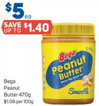 Foodland Bega Peanut Butter 470g offer