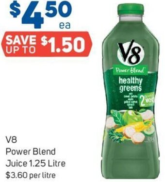 Foodland V8 Power Blend Juice 1.25 Litre offer