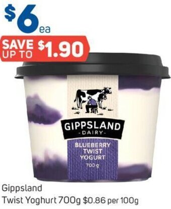 Foodland Gippsland Twist Yoghurt 700g offer