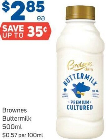 Brownes Buttermilk 500ml