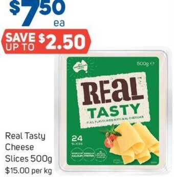 Real Tasty Cheese Slices 500g