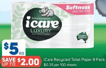 Foodland iCare Recycled Toilet Paper 8 Pack offer