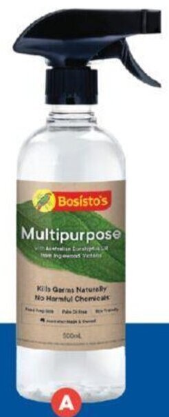 Foodland Bosisto's Bathroom & Shower or Multi Purpose Cleaner 500ml offer
