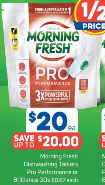 Foodland Morning Fresh Dishwashing Tablets Pro Performance or Brilliance 30s offer